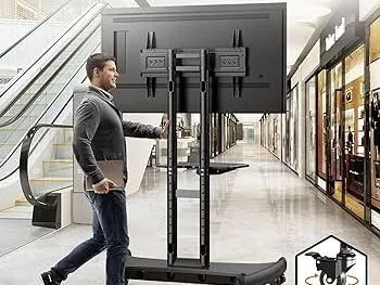 65" TV on Mobile Cart