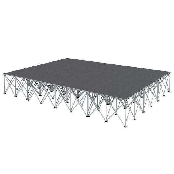 Stage Intellistage 2m x 1m Piece Grey Carpet 400mm Height