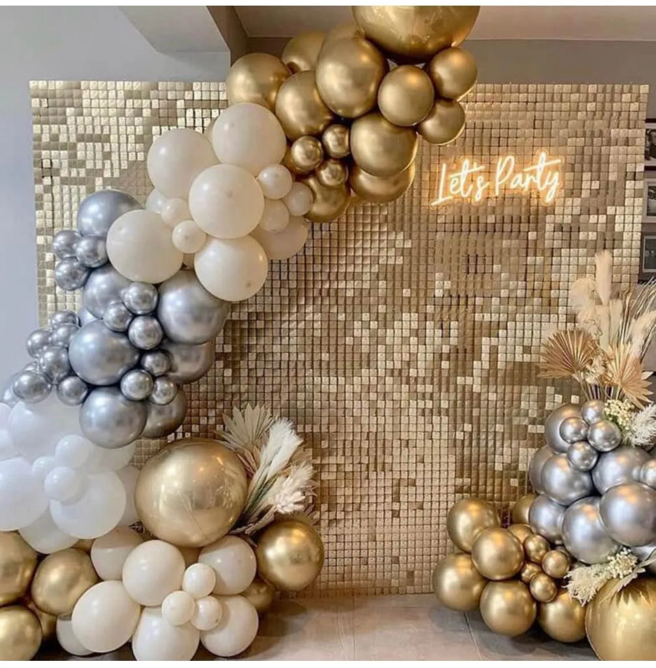 Shimmer Wall DIY - Champagne