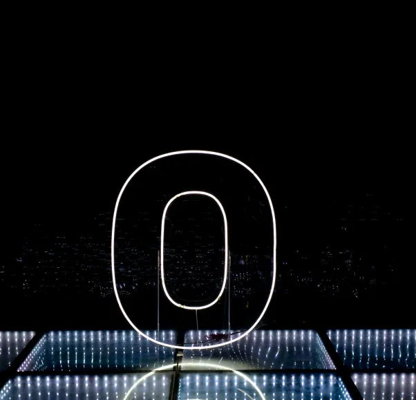 Neon Number - 0