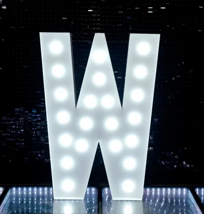 Light Up Letters - W