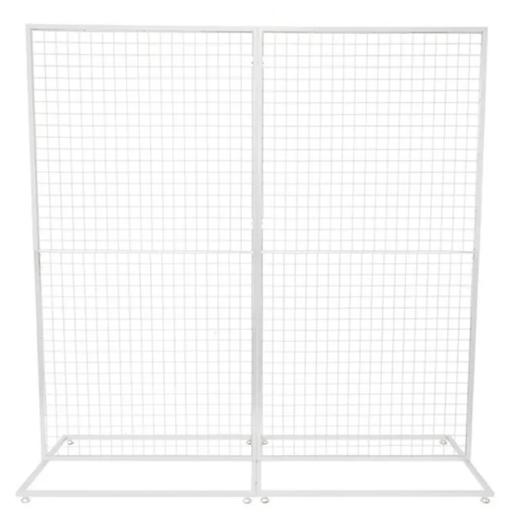 Rectangular Mesh Wall - White