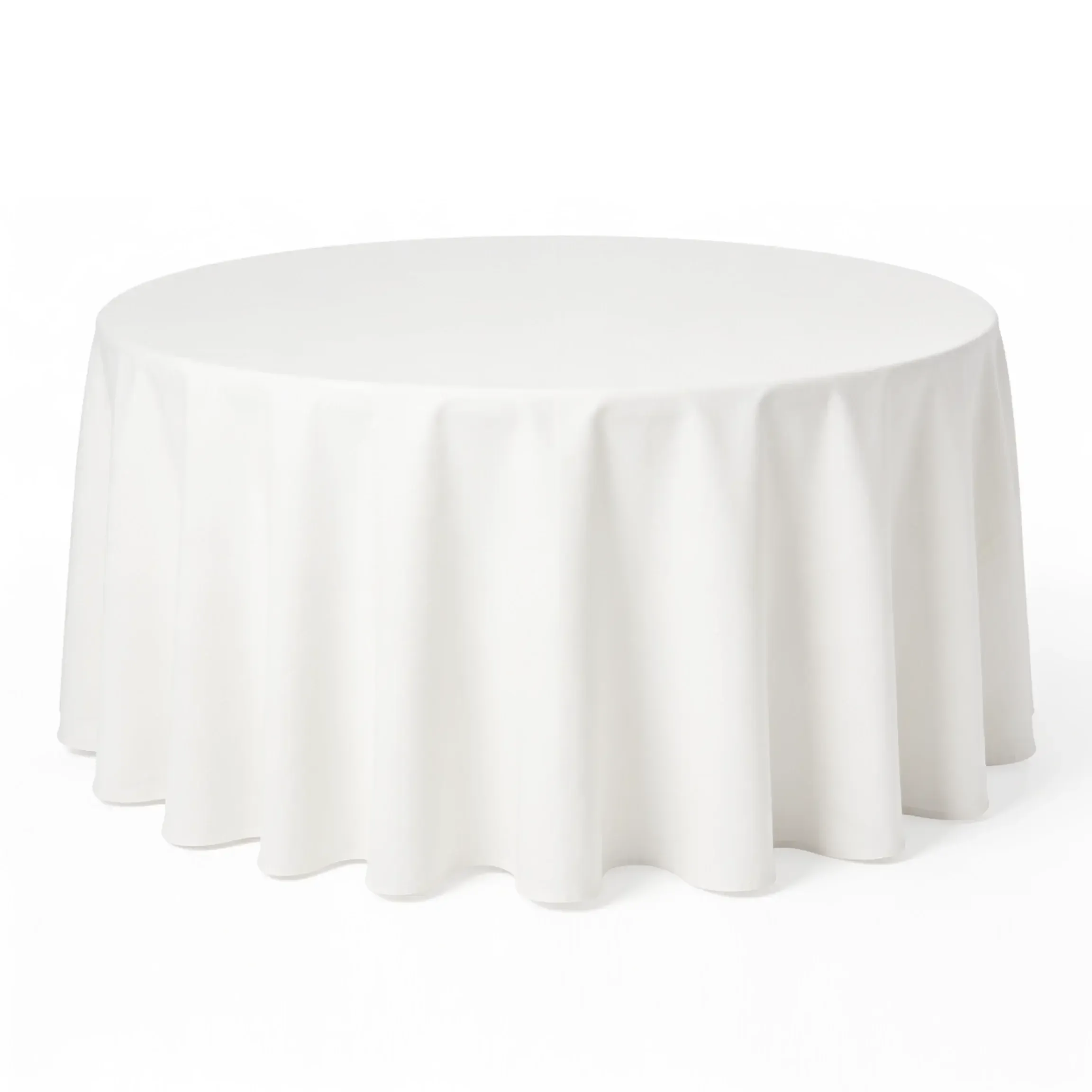 Round Table Cloth 1.8m (6ft) - White