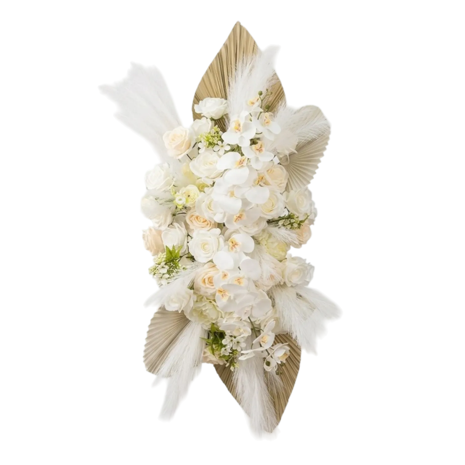 Bouquet de fleurs blanches 120cm
