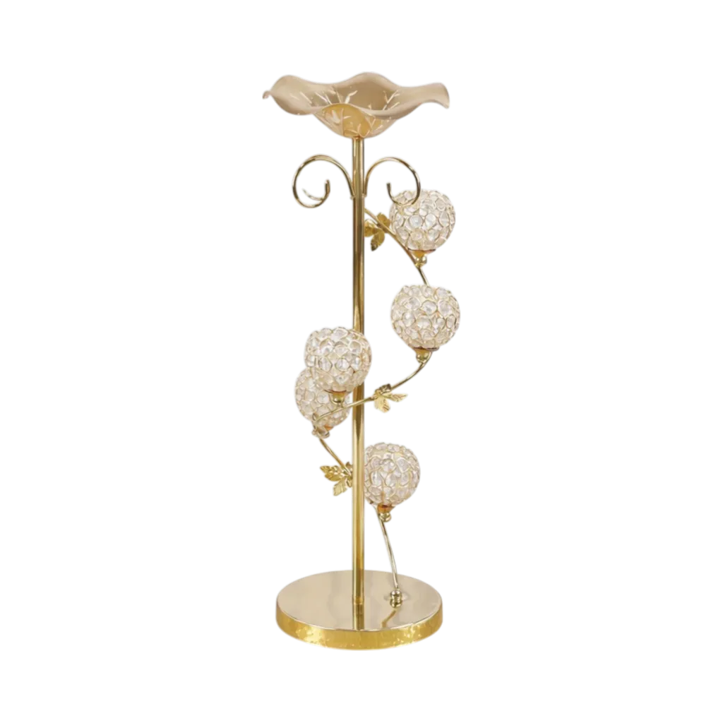 Centre de table chic or 22x64cm