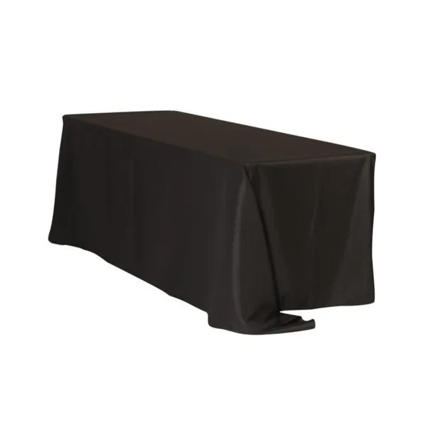 nappe rectangle 120" noire polyester