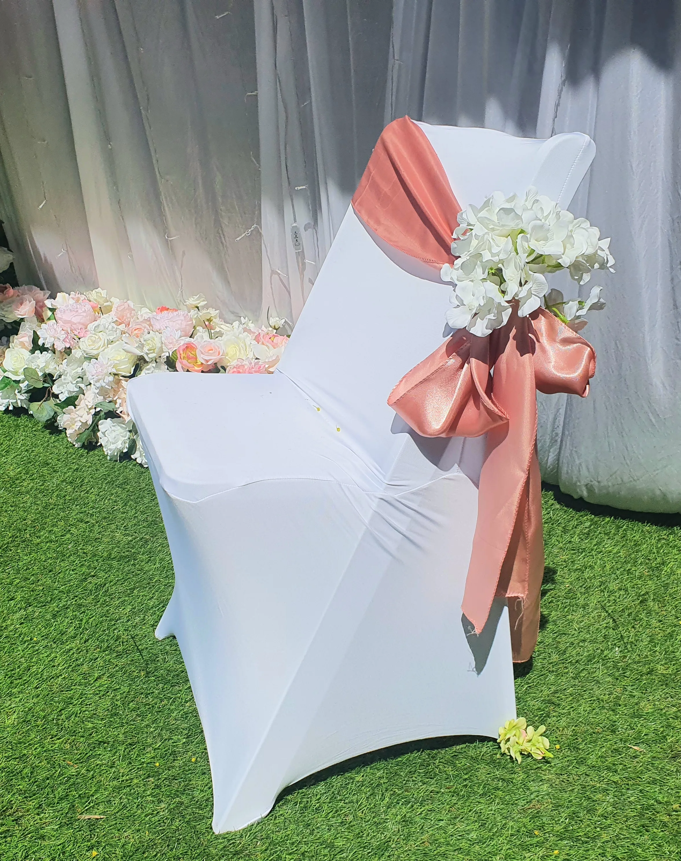 Ruban rose satin