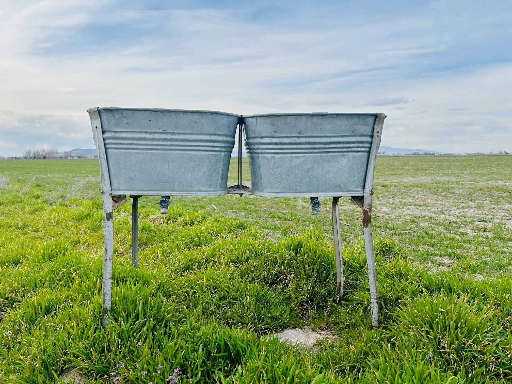 Vintage Galvanized Wash Tubs