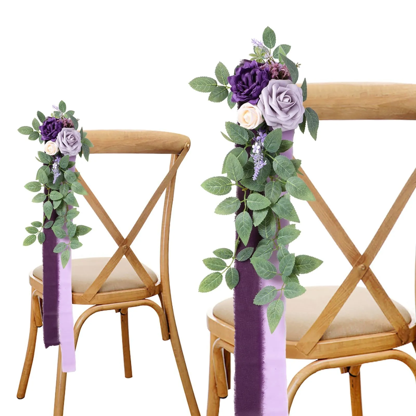 Detalles Florales artificiales para Sillas 