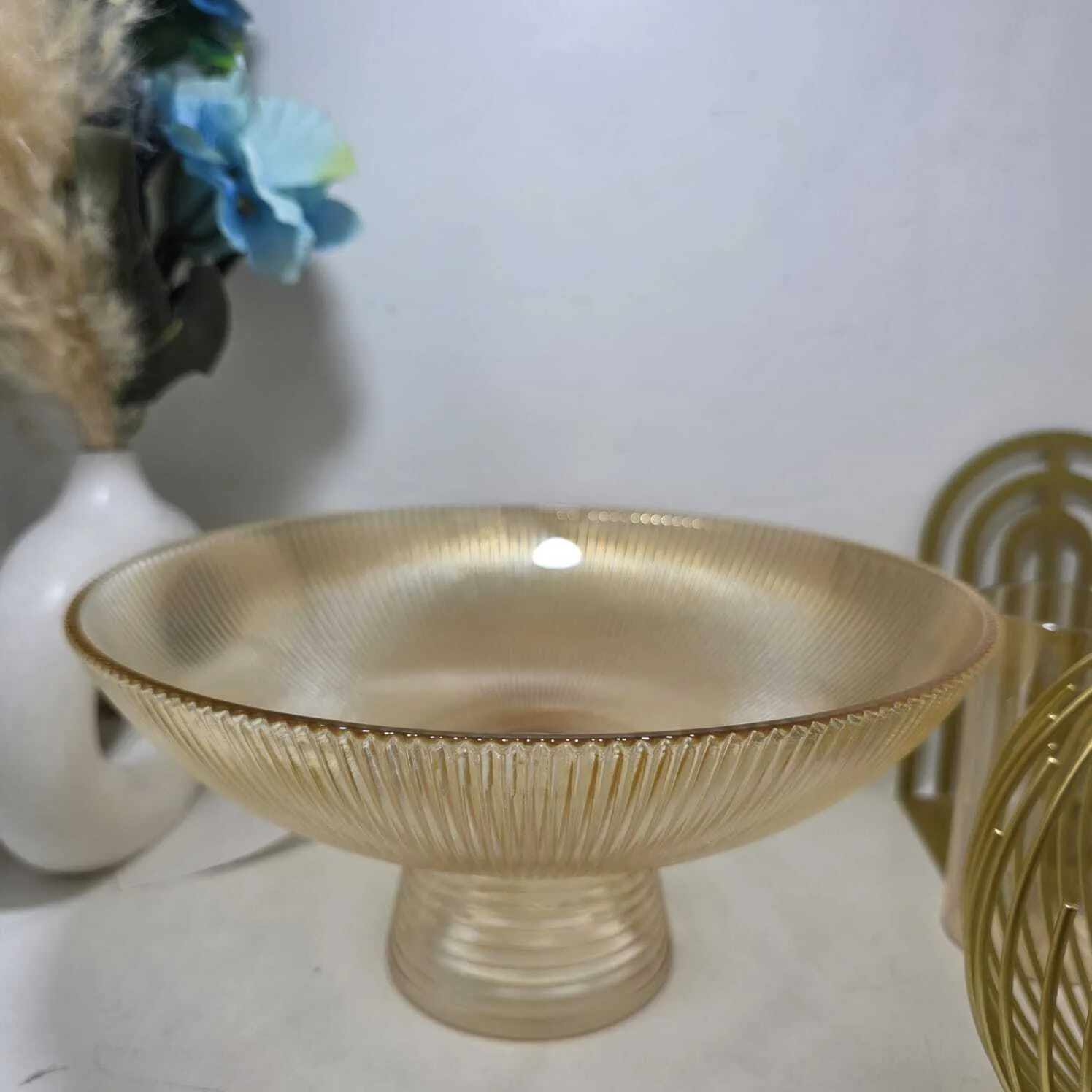 Base Dorada Cristal tipo Frutero