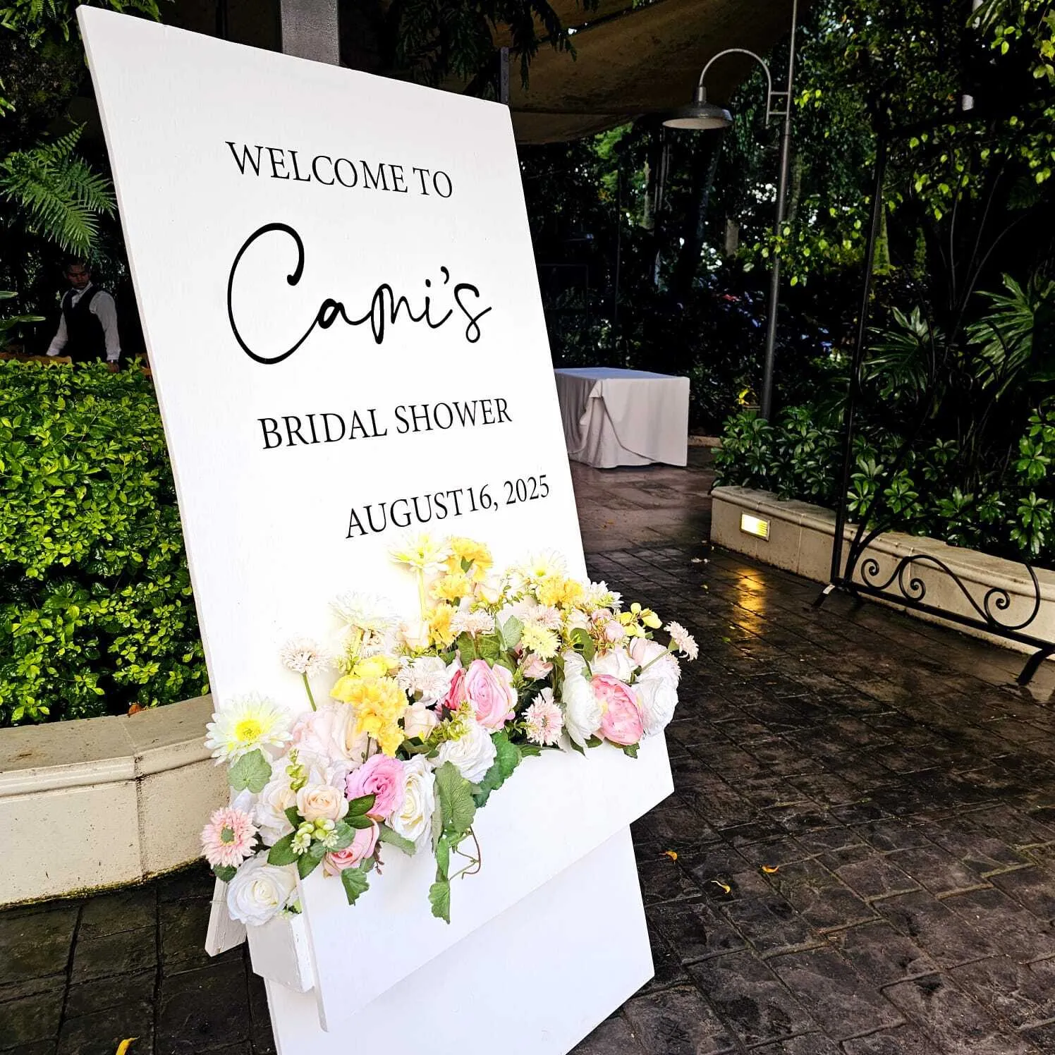 Mampara para Rótulo  tipo maceta