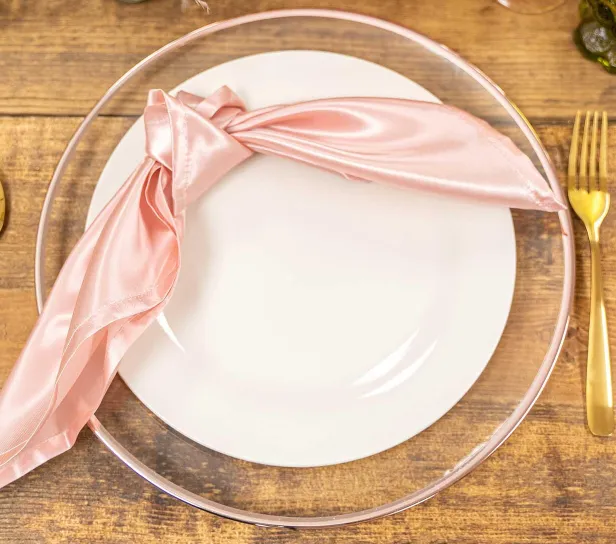 Plato Base Cristal  Ring  Golden Rose