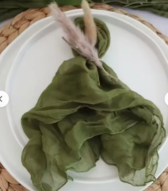 Servilleta Verde Musgo Boho