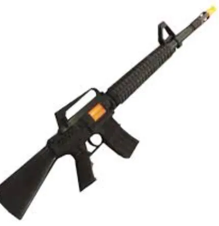 Metralleta de Plástico Dorada 