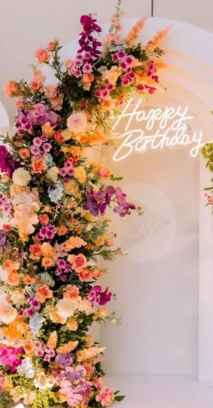 Arco Guirnalda Floral para Mampara