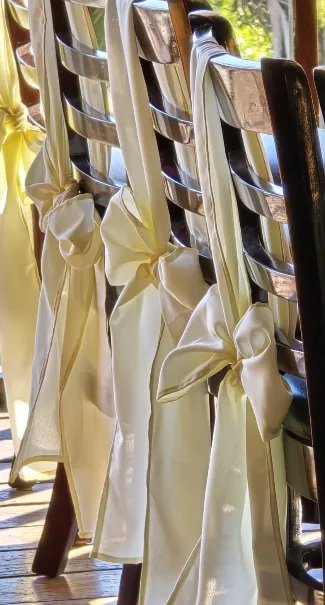 Laza para silla Perla / Ivory 