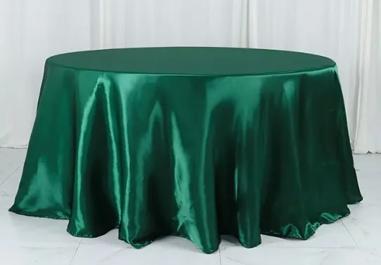 Bajo Mantel Verle Esmeralda Satín