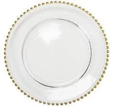 Plato Base Perlé Dorado