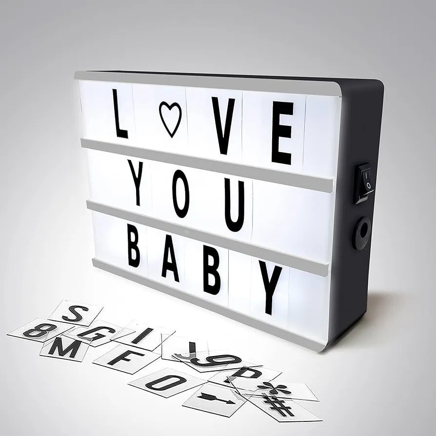 Light box: con letras para personalizar  