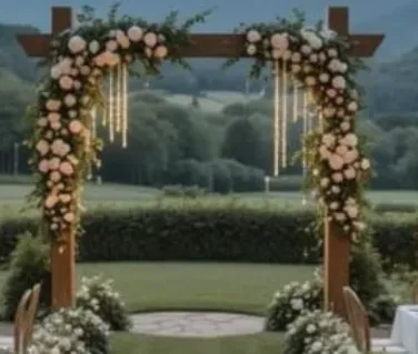 Gazebo Floral  2 pizas en forma de L