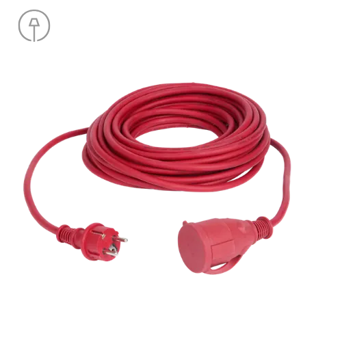 Verlengkabel 15 meter rood