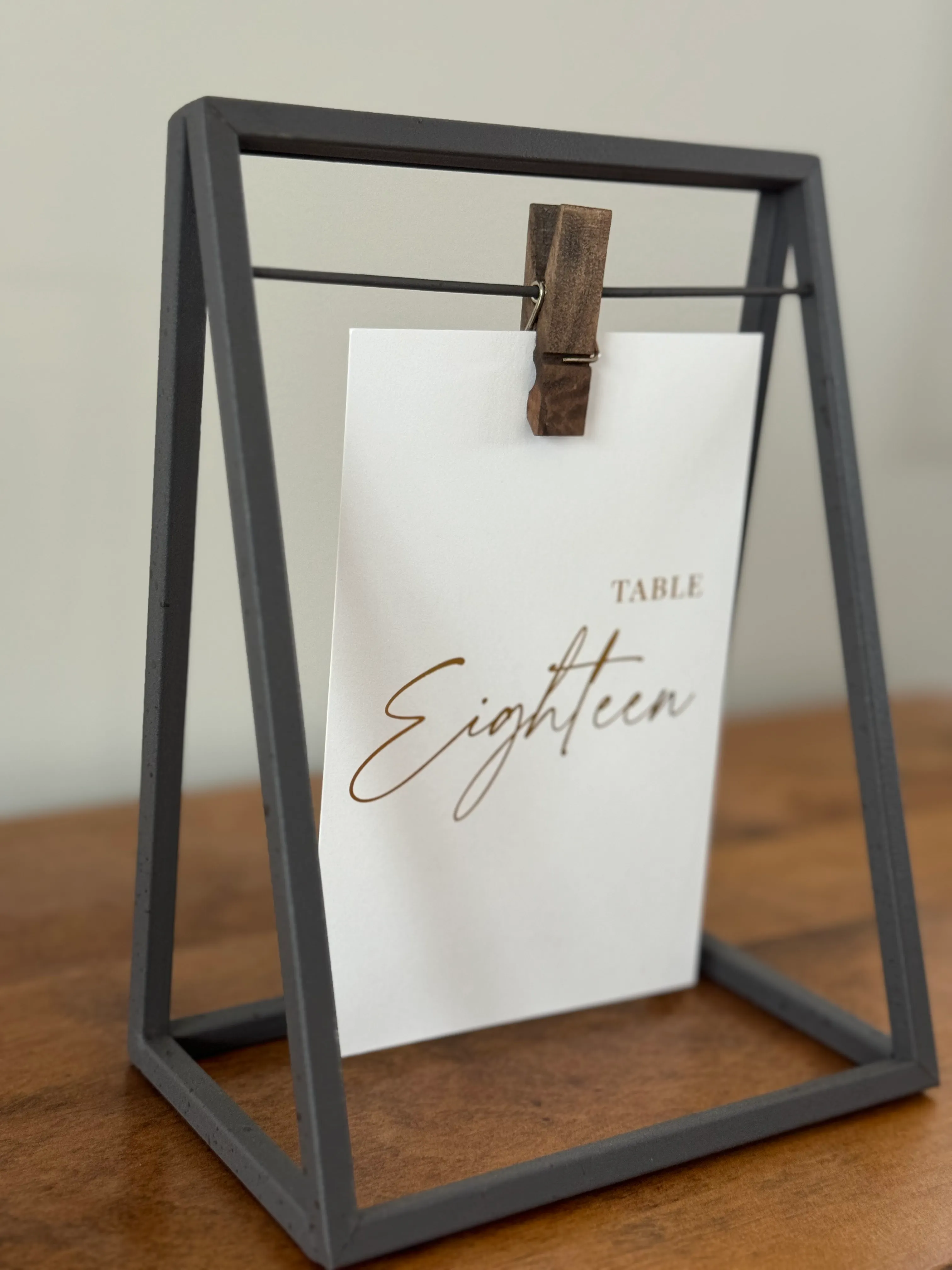 Rustic Table Number Holders