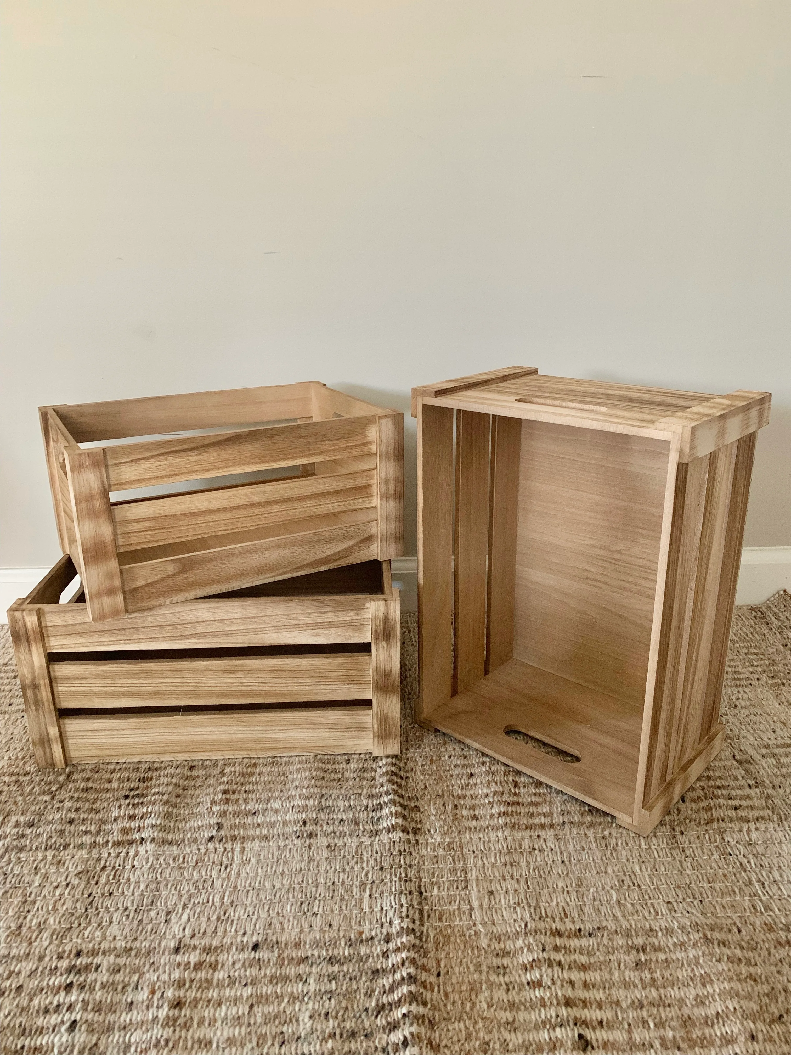 Set of 3 Wooden Boxes