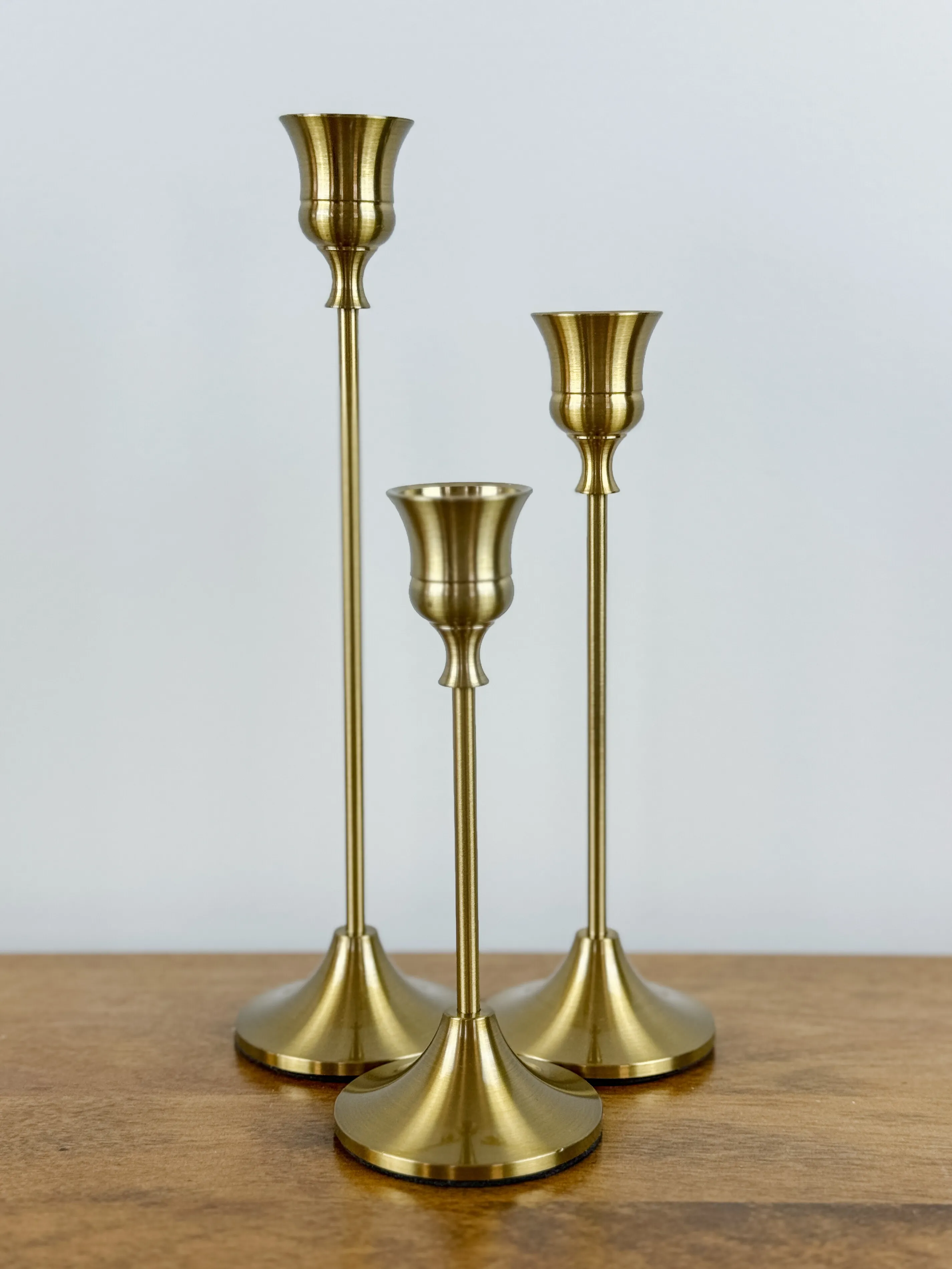 Gold Taper Candlestick Holders