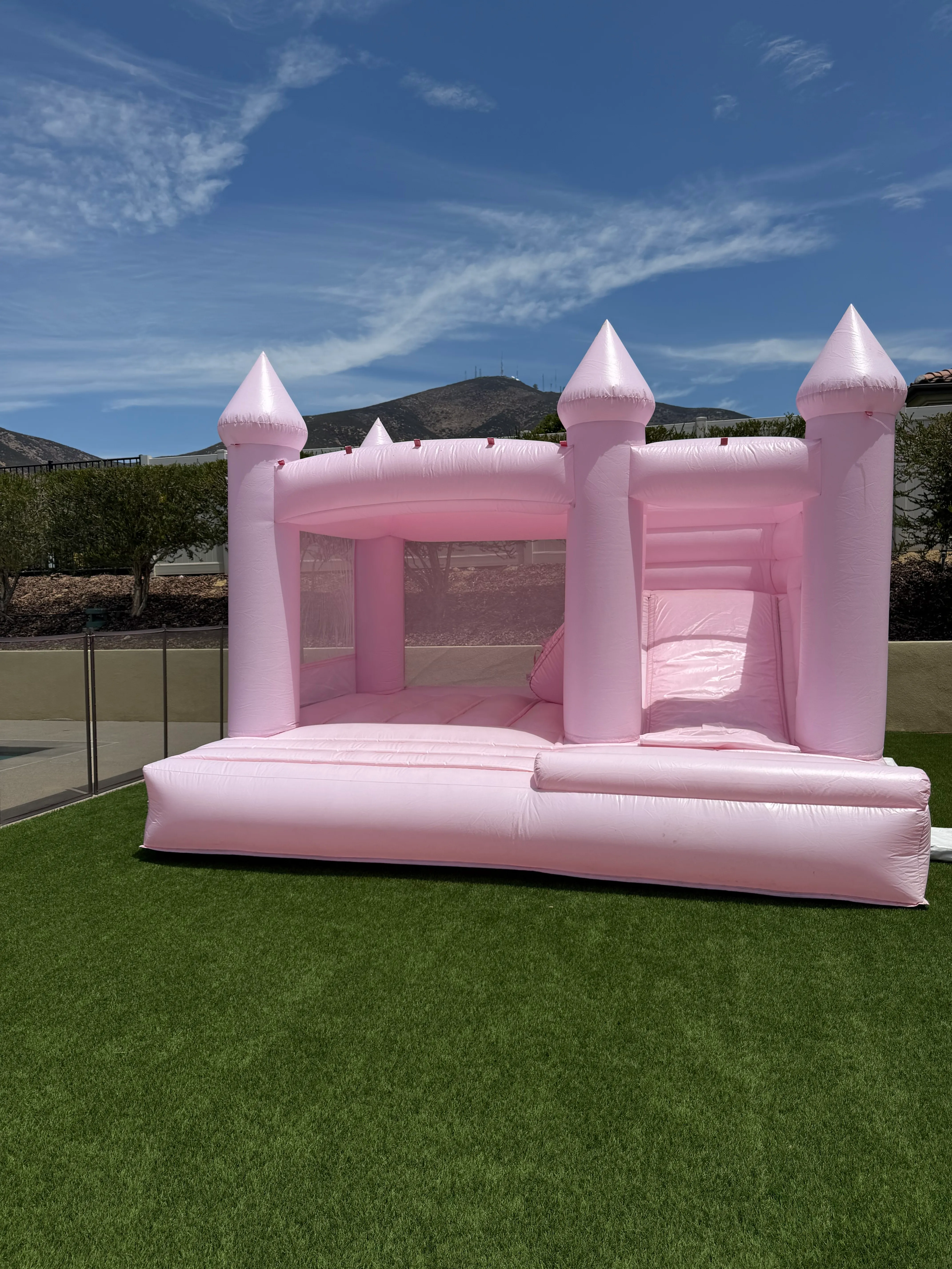 Pink Bounce House with Slide 