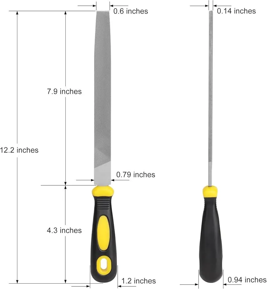 Flat Metal File - 8"