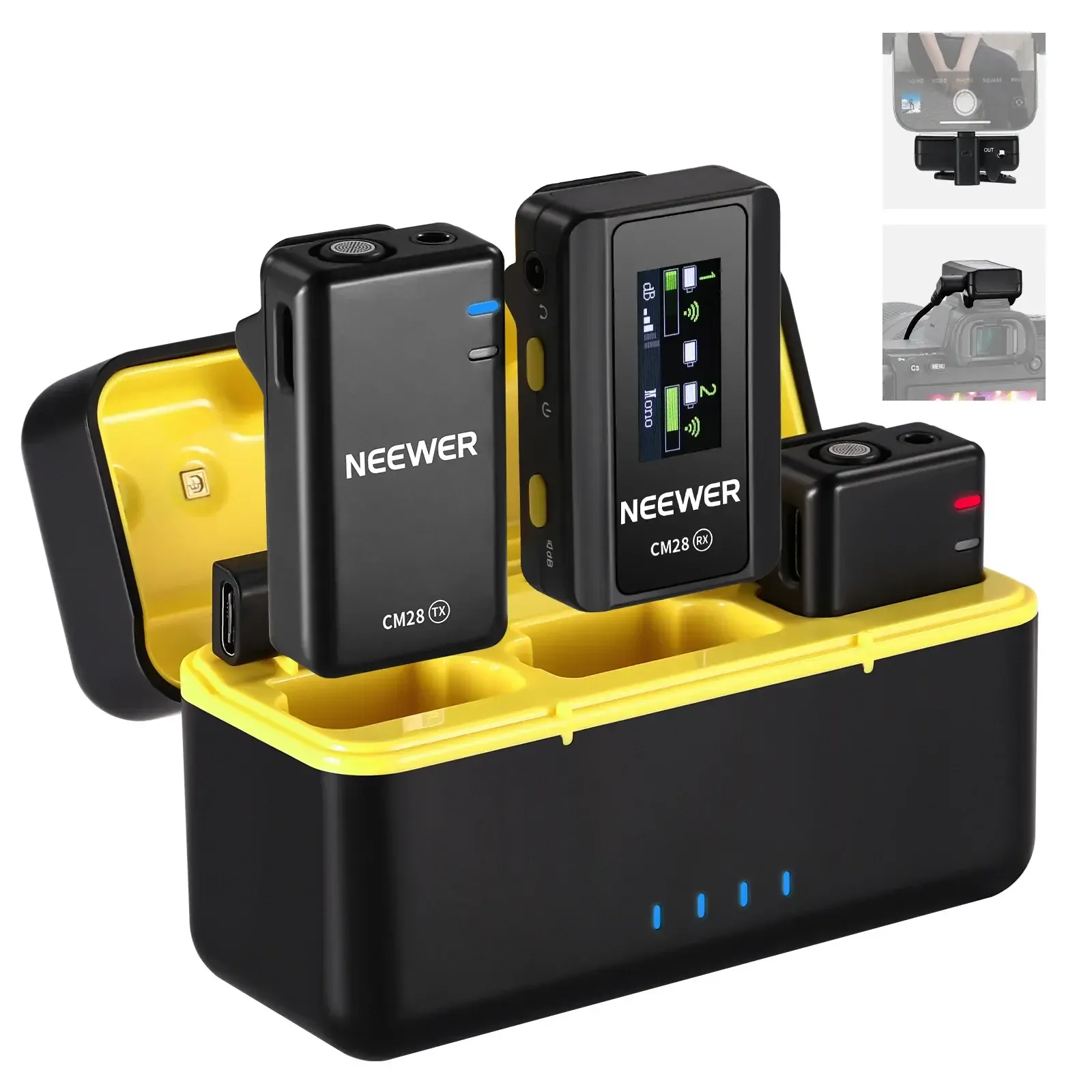 Neewer CM28 Stereo Wirelss Lav Kit