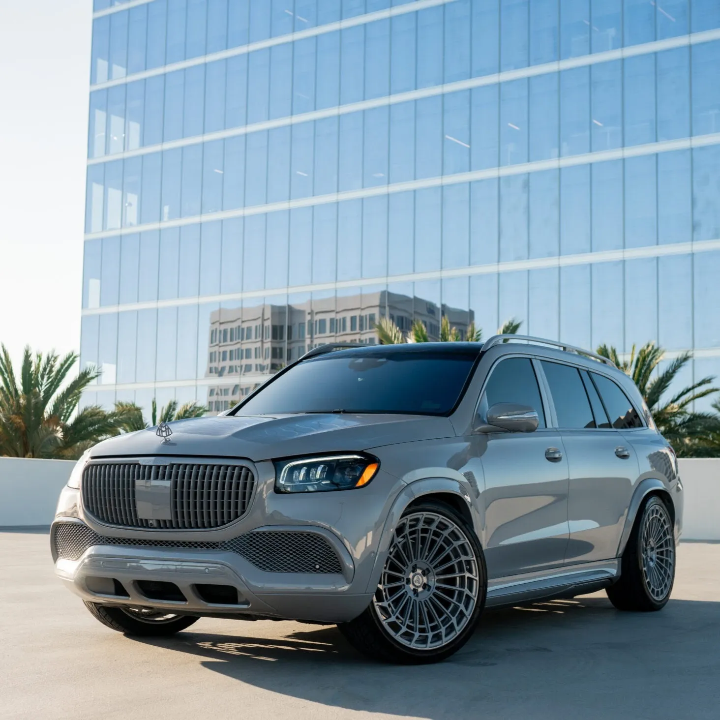 Kim Kardashian's Mercedes Benz Maybach GLS600 - Gray