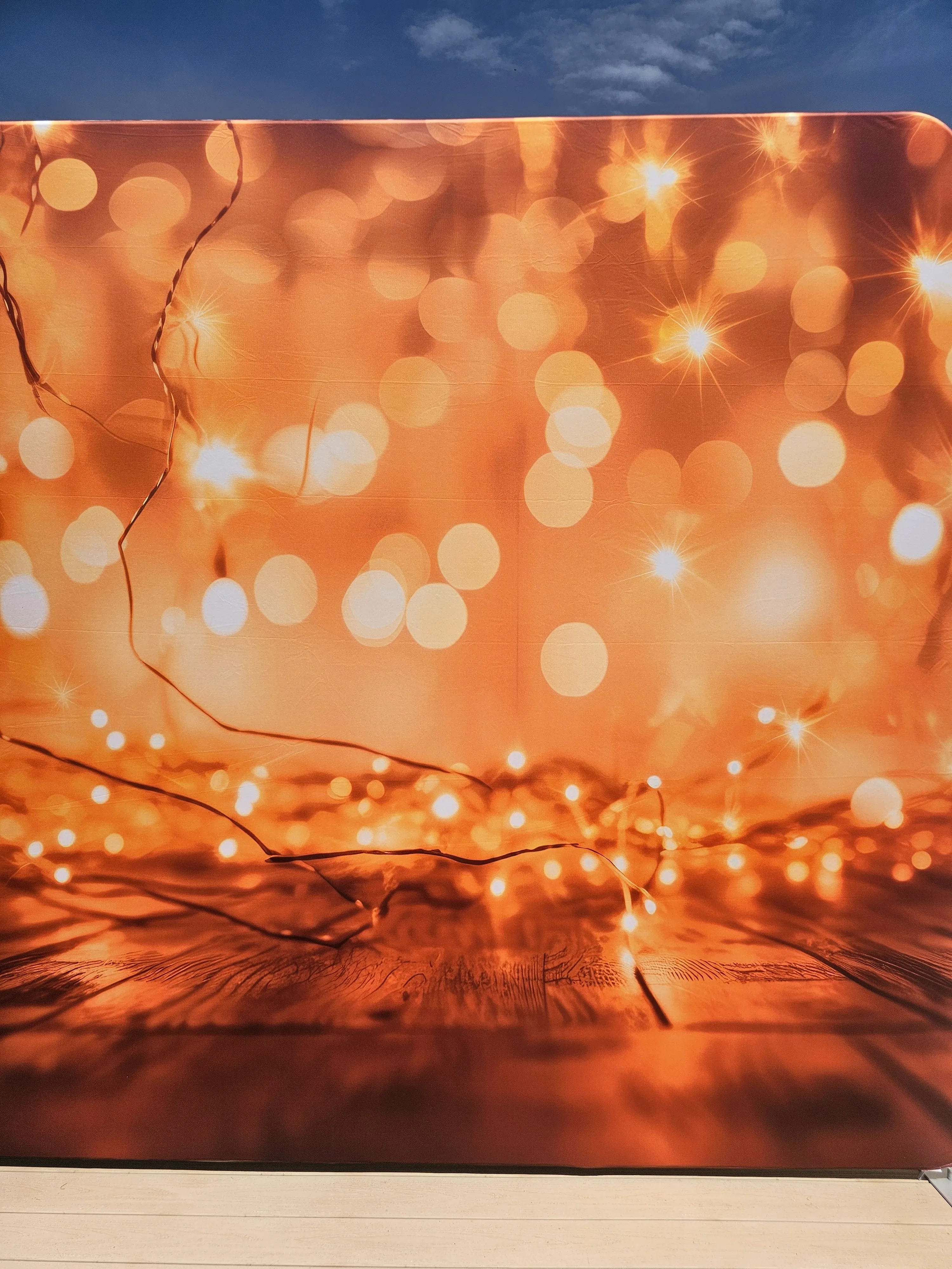 Backdrop - Orange Sparkle