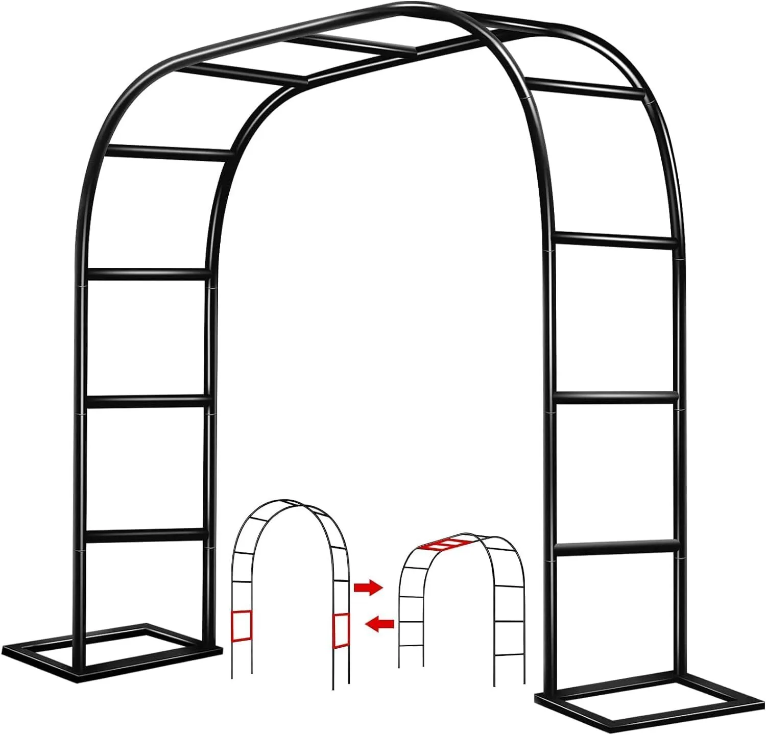 Wedding Arch - Black Metallic