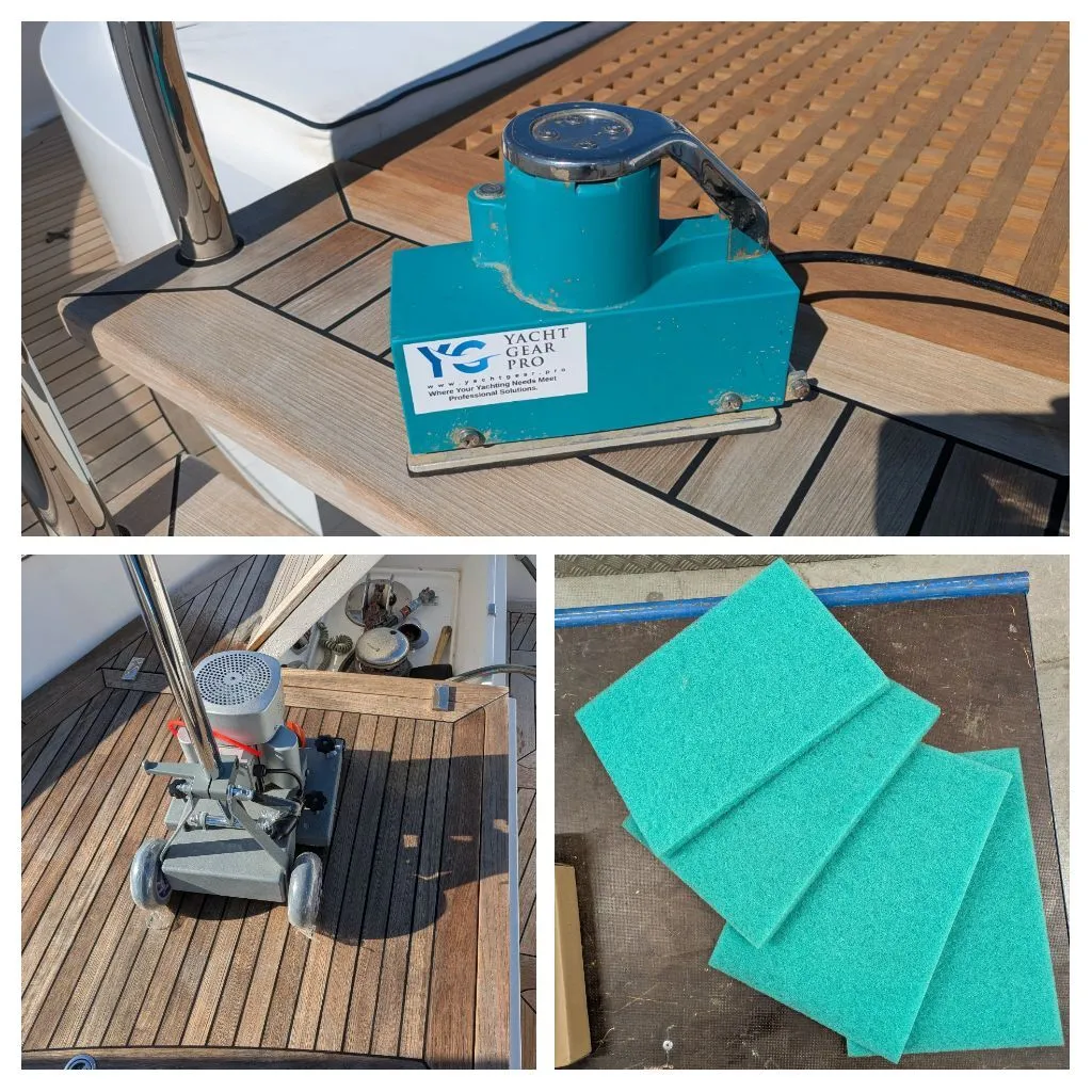 Teak scrubbing bundle