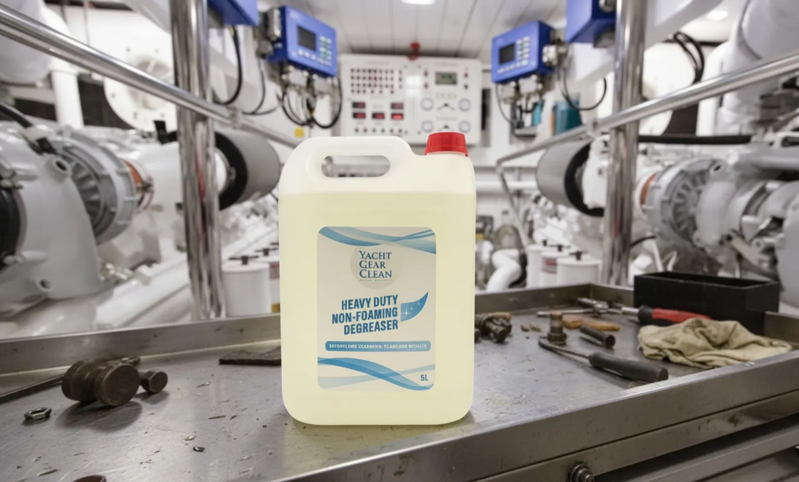 Heavy-duty non-foaming degeaser. 5L