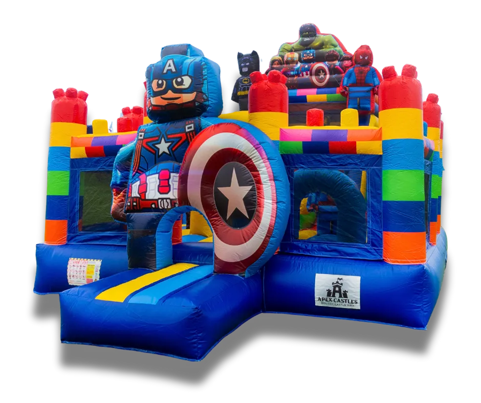 Superhero Bouncy Castle - 7m x 5m 