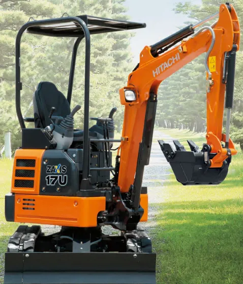 Hitachi ZX17U-5A Mini Excavator with Quick Tilt Hitch & AllTrades Trailer
