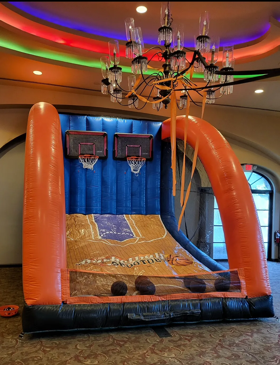 Inflatable free throw