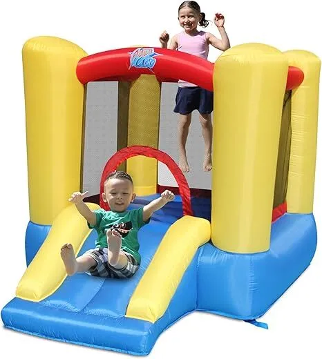 ACTION AIR Bounce House, Toddler Inflatable Bounce House with Blower for Indoor/Outdoor 