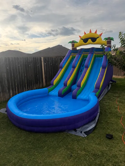 21 ft Inflatable Double Water Slide 