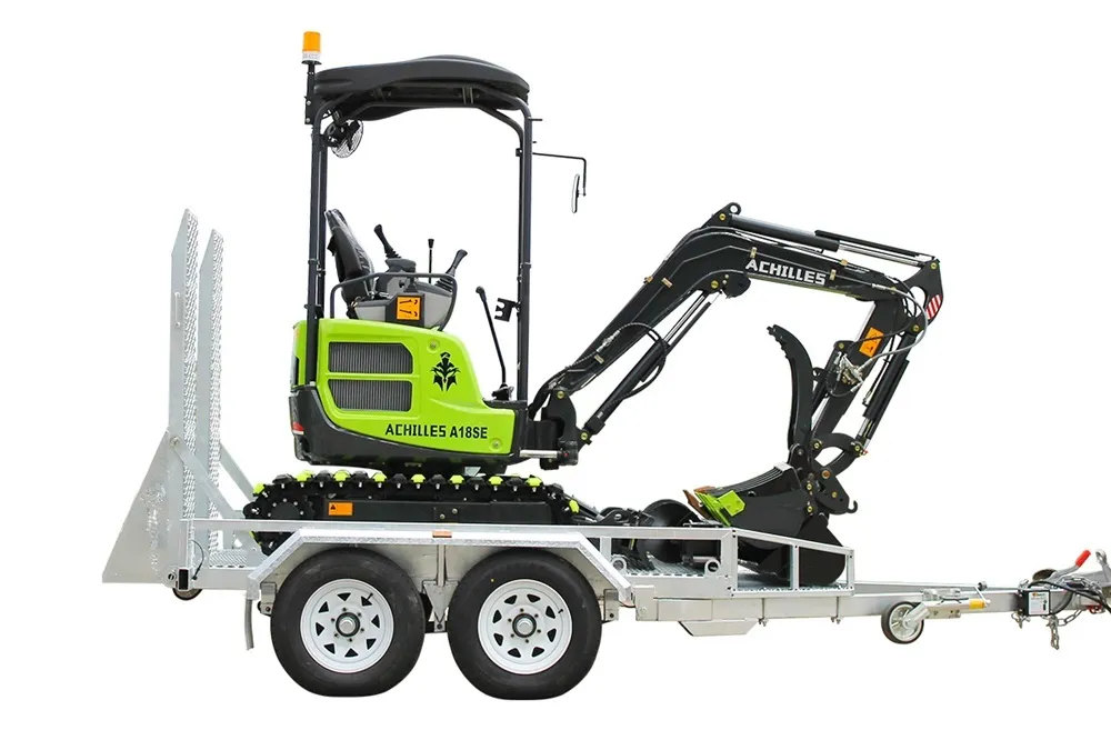 A18SE Excavator and Trailer