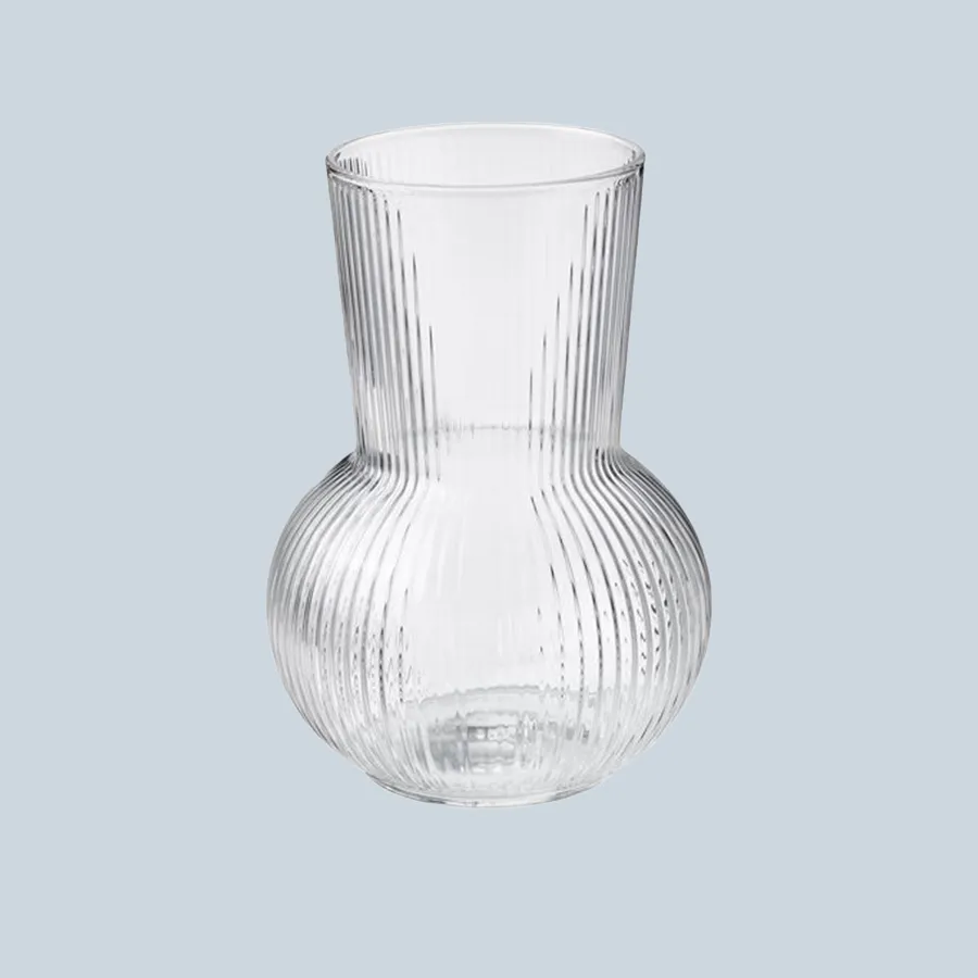 Clear Glass Vase 