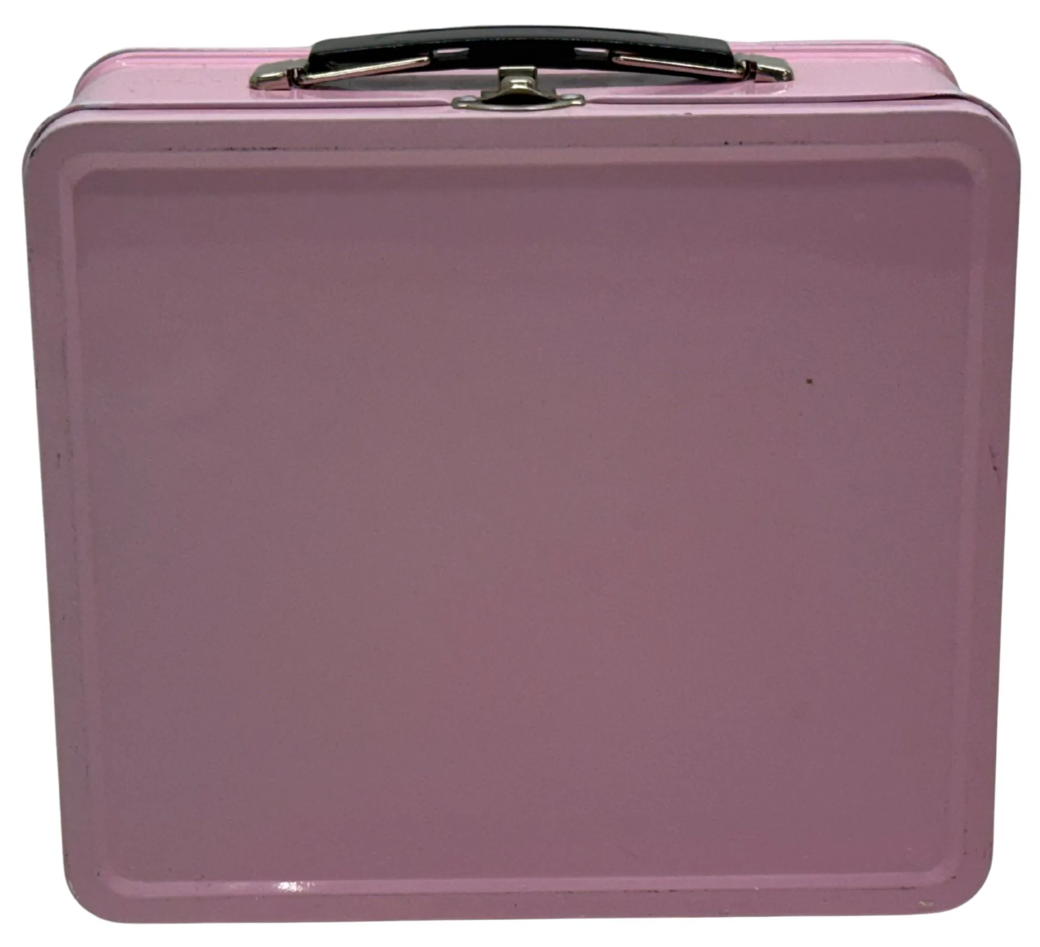 Pink Tin Metal Lunch Box