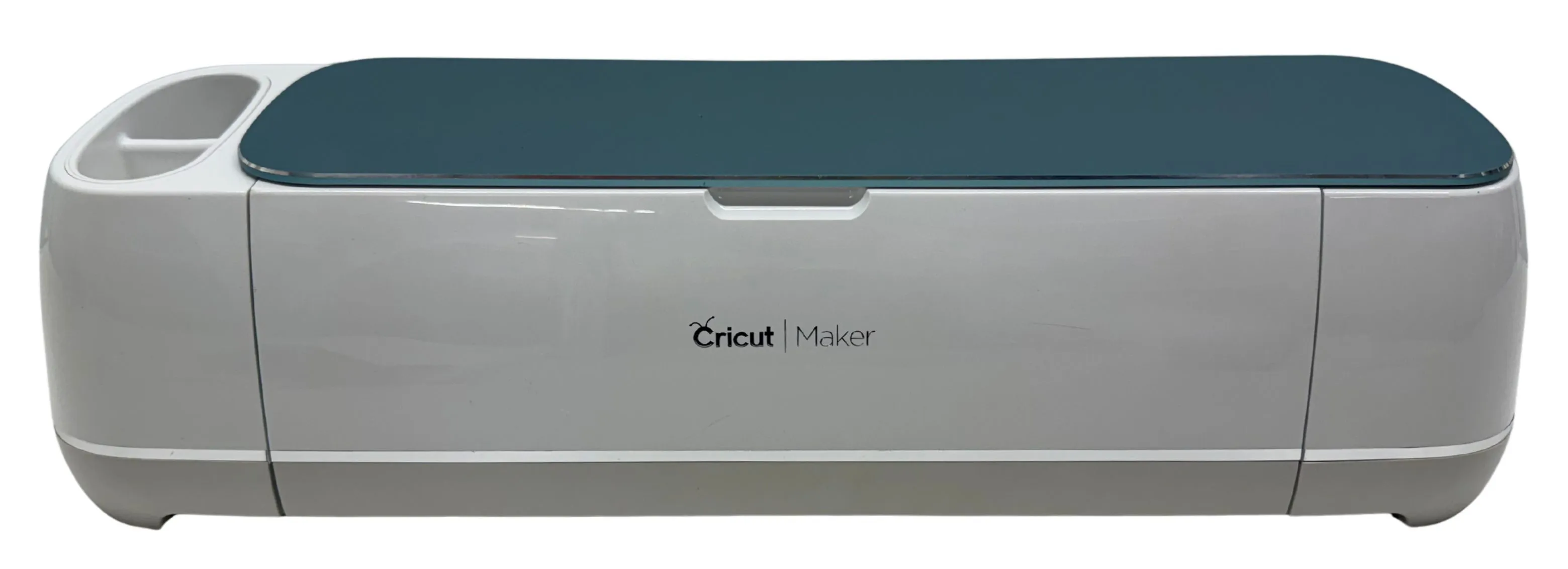 White & Blue Cricut Cutting Machine