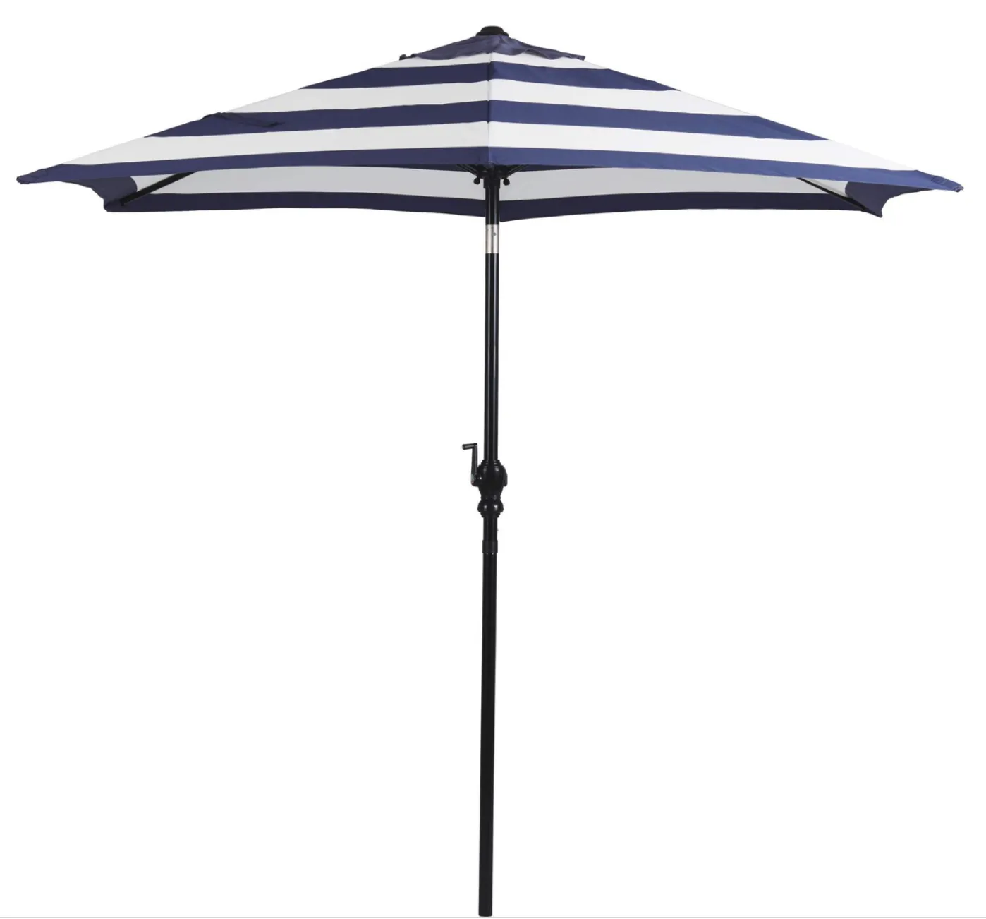Blue & White Stripe Outdoor Umbrella 9'