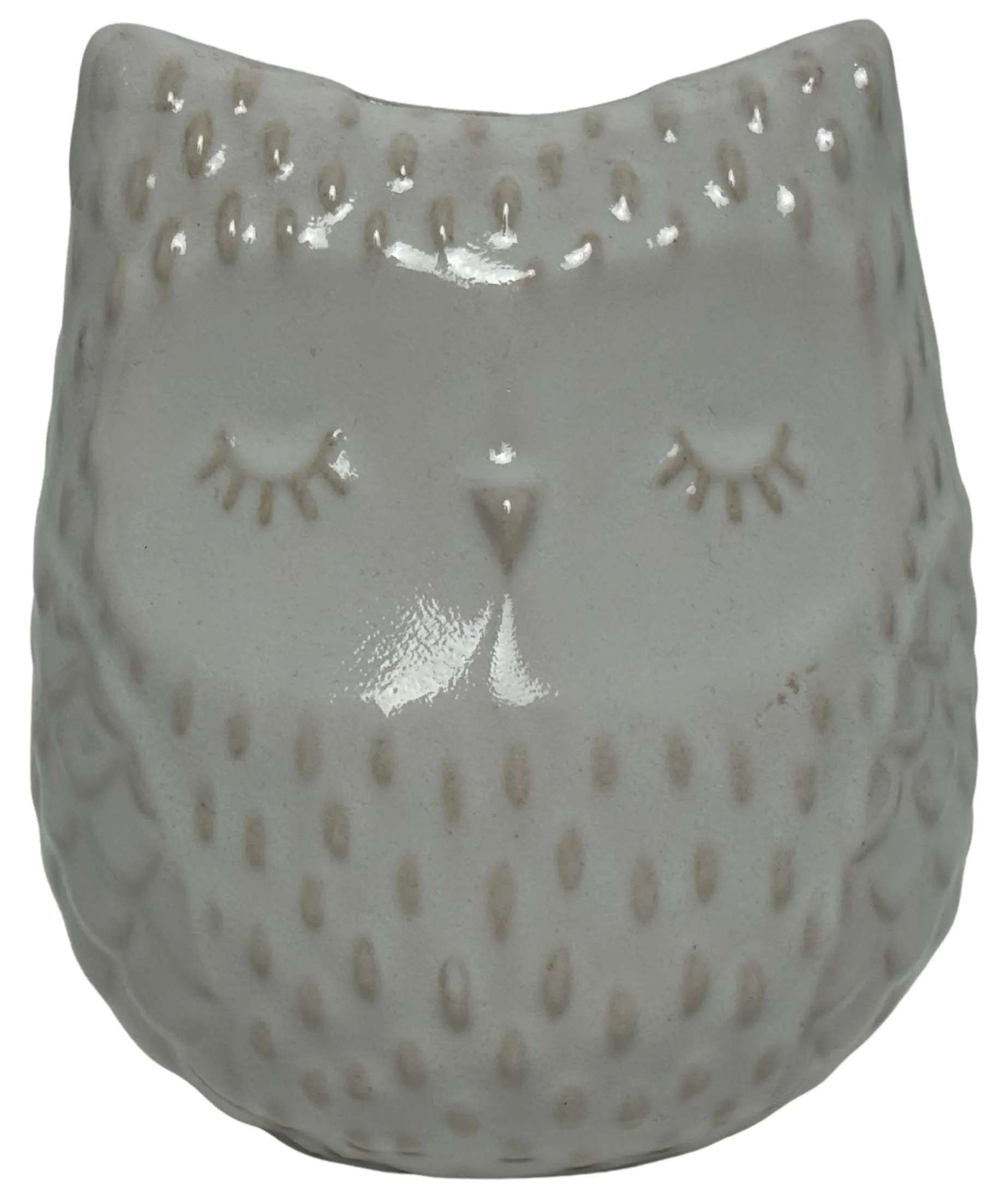 White Ceramic Owl Bank