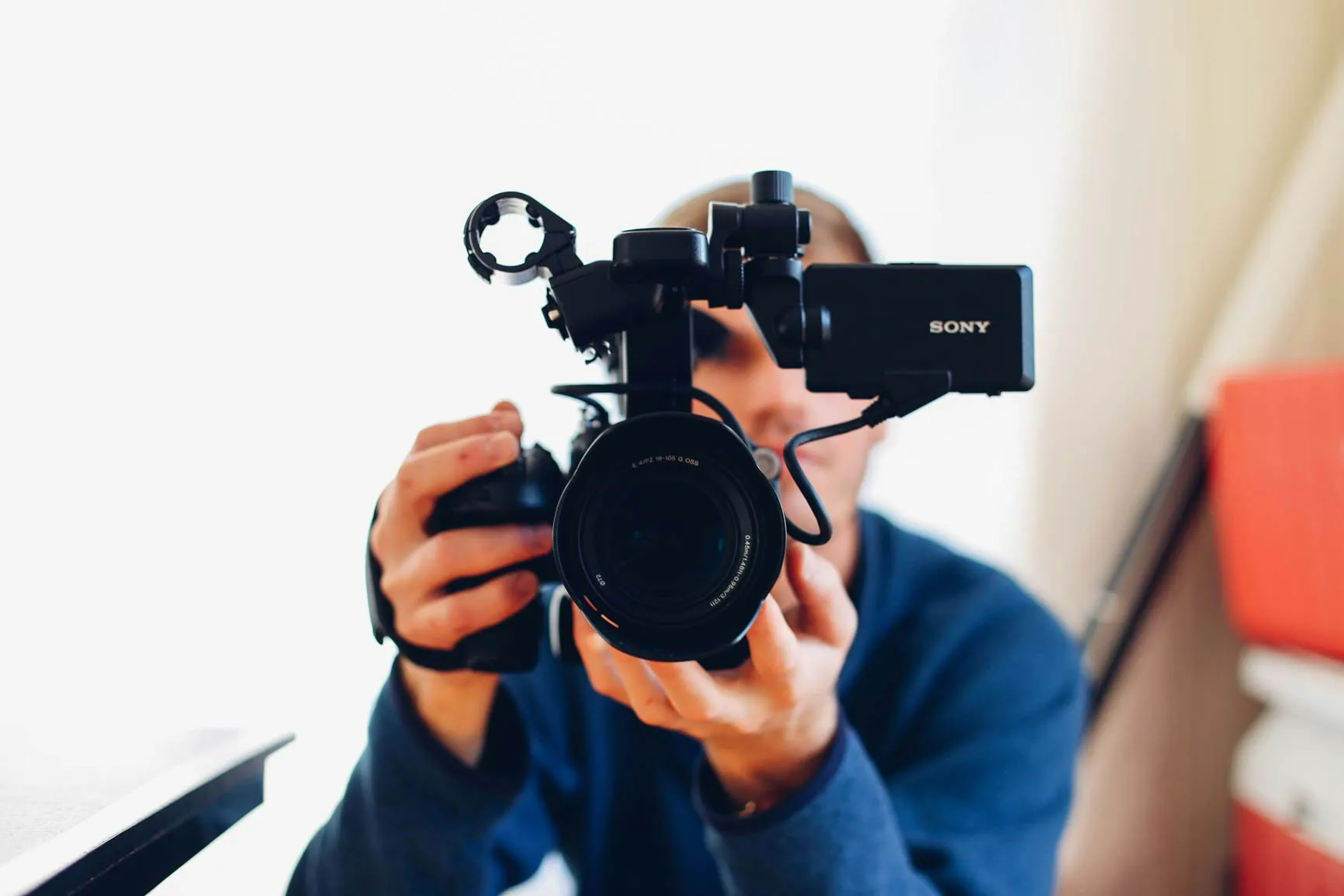 So funktioniert das Videogästebuch – die Aufnahme startet ganz einfach per Knopfdruck