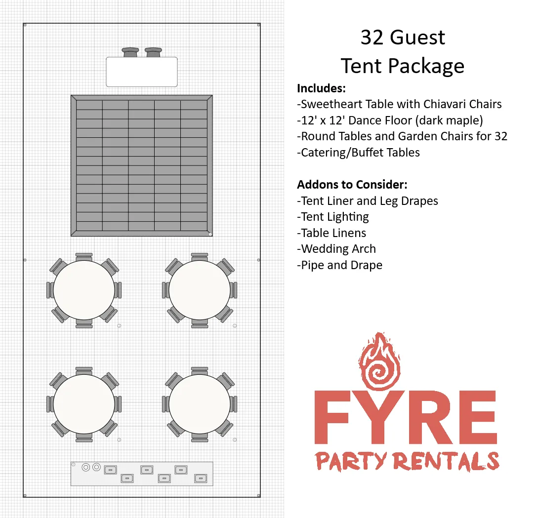 32 Guest Tent Pakcage