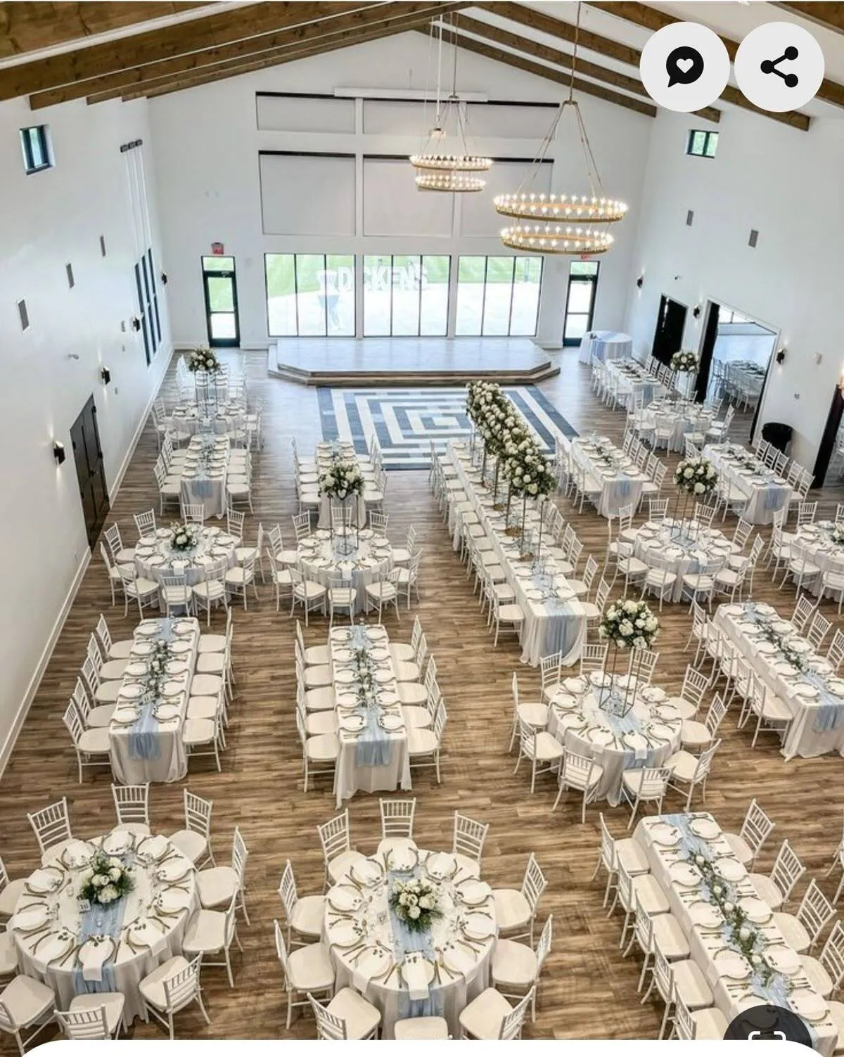 8-Foot Rectangle Table Rentals | 96" Guest Tables | Frosty Peaks